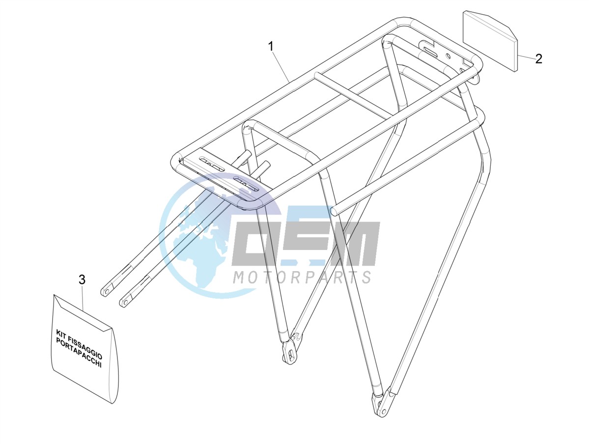 Rear luggage rack