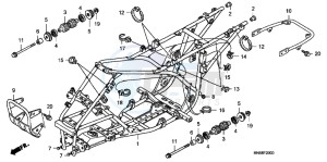 TRX250XB drawing FRAME BODY