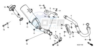 CRF250X9 Australia - (U) drawing EXHAUST MUFFLER