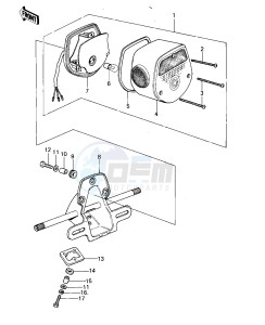 KZ 400 A B (A1-B2) drawing TAILLIGHT