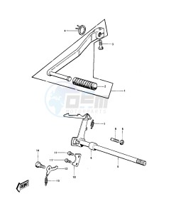 G4 TR (D-E) 100 drawing GEAR CHANGE MECHANISM -- 74-75- -