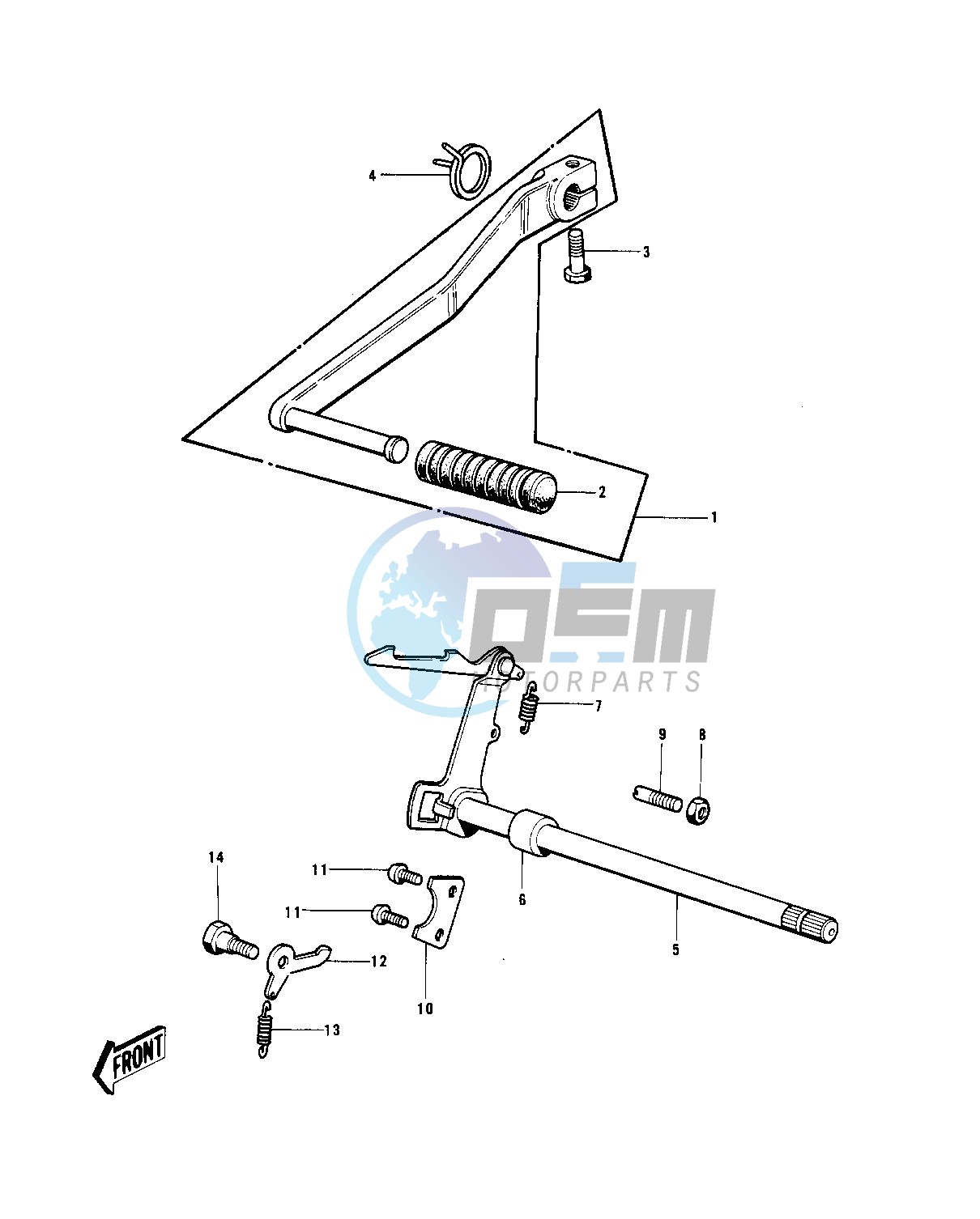 GEAR CHANGE MECHANISM -- 74-75- -