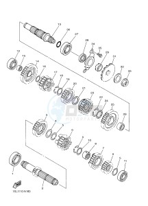 YZ450F (B118 B119 B11A B11B) drawing TRANSMISSION