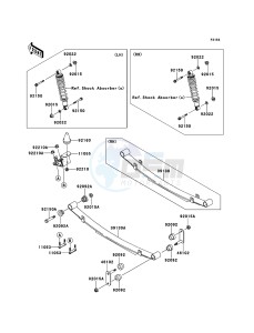 MULE 4010 DIESEL 4x4 KAF950FCF EU drawing Rear Suspension