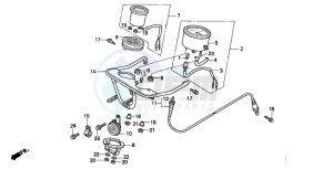 TRX300FW FOURTRAX 300 4X4 drawing METER