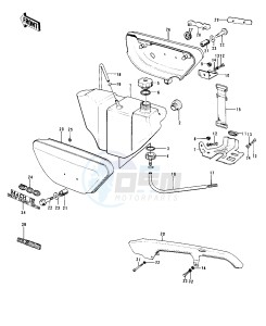 H1 D-F A [KH500] (D-F A8) [KH500] drawing SIDE COVERS_OIL TANK_CHAIN COVER -- 73-75 D_E_F & 76 A8- -