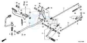 VT750C2BC drawing PEDAL (VT750C2B/C2S/CS E,ED,3E,2ED/C/CA)