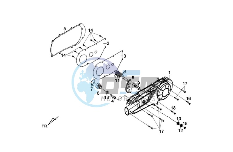 CRANKCASE COVER LEFT