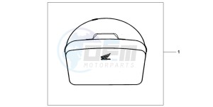 FJS600D 400 SILVER WING drawing TOP BOX INNERBAG