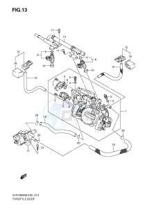 VLR1800 (E2) drawing THROTTLE BODY