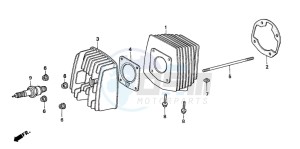 PK50M drawing CYLINDER/CYLINDER HEAD