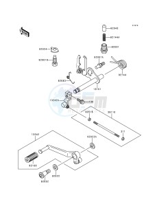 ZR 750 C [ZEPHYR 750] (C1-C3) [ZEPHYR 750] drawing GEAR CHANGE MECHANISM