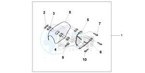 VT750C2 drawing WINDSCREEN