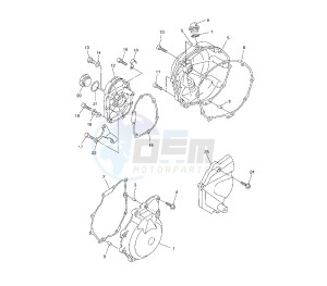 YZF R6 600 drawing CRANKCASE COVER