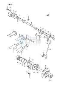 RM125 (E3) drawing EXHAUST VALVE