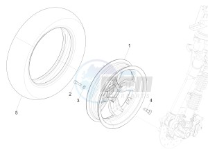 150 4T 3V ie Primavera (NAFTA) drawing Front wheel