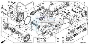 TRX500FPEC drawing FRONT FINAL GEAR