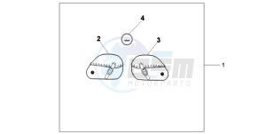 VT750CA9 UK - (E / MKH ST) drawing LEATHER SADDLE BAG SET