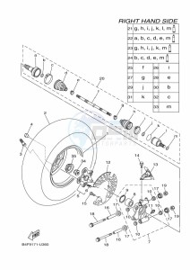 YFM700FWAD YFM70GPXK (B4FA) drawing REAR WHEEL 2