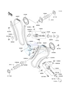 VN 1500 P [VULCAN 1500 MEAN STREAK] (P1-P2) [VULCAN 1500 MEAN STREAK] drawing CAMSHAFT-- S- -_TENSIONER