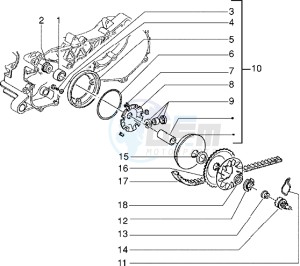 Skipper 150 drawing Driven pulley