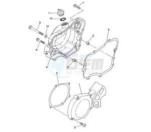 YZ LC-LW 80 drawing CRANKCASE COVER