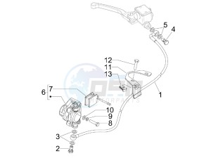 LXV 50 2T Navy drawing Brakes pipes - Calipers