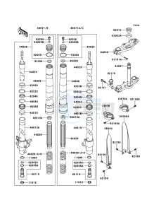 KX85/KX85-<<II>> KX85BCF EU drawing Front Fork