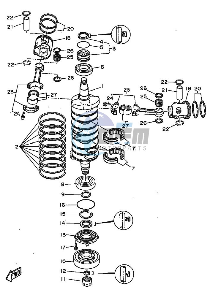 CRANKSHAFT--PISTON