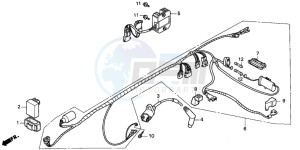 TRX200D FOURTRAX 200 drawing WIRE HARNESS