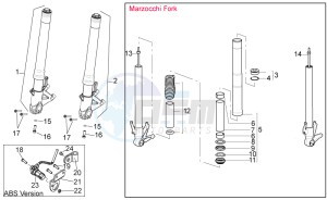 Shiver 750 (AA, JP, K, MAL, T, TW) drawing Fron fork II