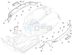 GTS SUPER- SUPER SPORT 150 4T 3V IE ABS E3-E4 (APAC) drawing Side cover - Spoiler