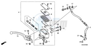 GL1800A ED drawing FRONT BRAKE MASTER CYLINDER