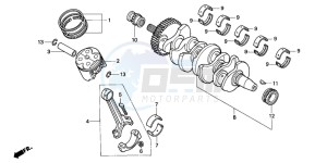 CBR600F3 drawing CRANKSHAFT/PISTON