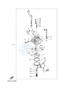 EF5500FW 357 (7P52 7P53 7P53) drawing CARBURETOR 1