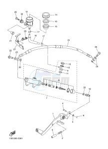 YZF-R6 600 R6 (2CXM 2CXN) drawing REAR MASTER CYLINDER