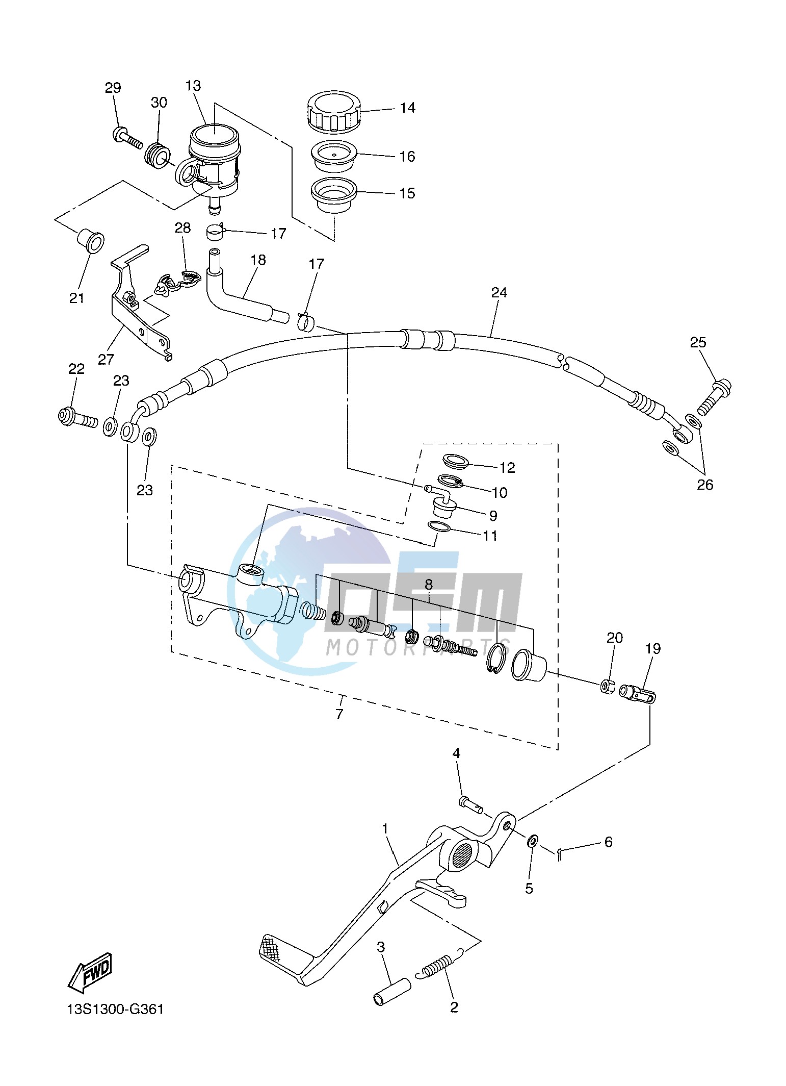 REAR MASTER CYLINDER