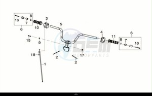 CRUISYM a 125i ABS (LV12W2-EU) (E5) (M1) drawing STRG. HANDLE COMP