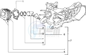 ICE 50 drawing Cylinder-piston-wrist pin assy