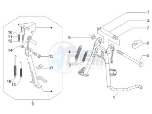 Liberty 125 4t ptt e3 (F) France drawing Stand