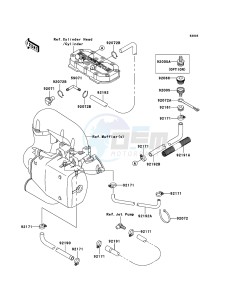 JET SKI 800 SX-R JS800A6F FR drawing Cooling