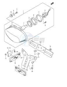 VZ800 (E3-E28) MARAUDER drawing REAR COMBINATION LAMP