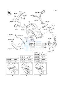 EX 250 F [NINJA 250R] (F15-F19) [NINJA 250R] drawing COWLING