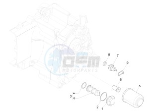 Liberty 125 4T PTT E3 (E) (EMEA) drawing Flywheel magneto cover - Oil filter