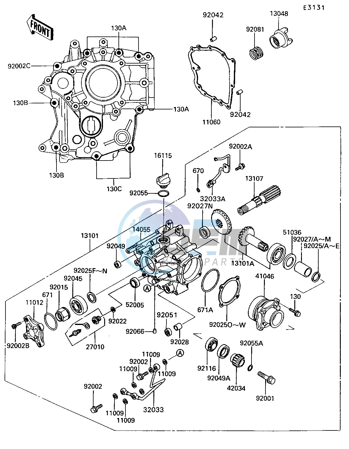 FRONT BEVEL GEAR