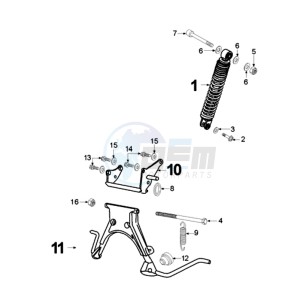 ELYSEO DM FR drawing SUSPENSION AND STAND