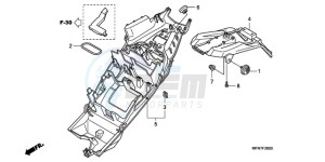 CB1000RA UK - (E / MPH) drawing REAR FENDER