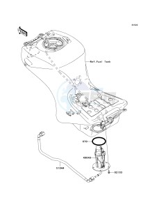 KRF 750 F [TERYX 750 4X4 NRA OUTDOORS] (F8F) C9F drawing FUEL PUMP