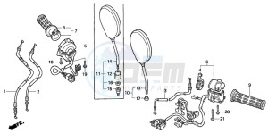 CB1000F drawing CABLE/SWITCH