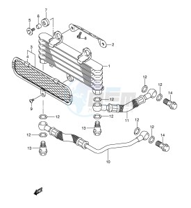 SV650 (E2) drawing OIL COOLER